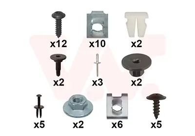 Montagesatz, Stoßfänger vorne VAN WEZEL 1607794 Bild Montagesatz, Stoßfänger vorne VAN WEZEL 1607794