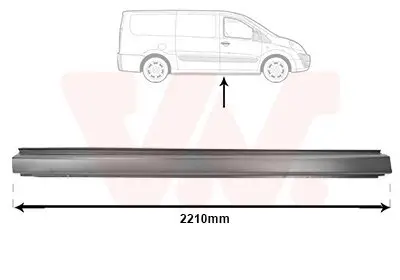 Einstiegsblech VAN WEZEL 1612102 Bild Einstiegsblech VAN WEZEL 1612102