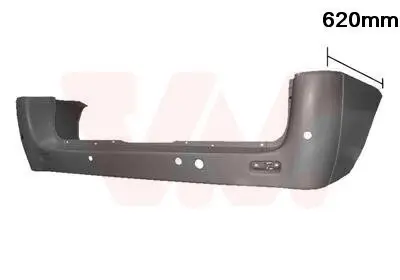Stoßfänger hinten VAN WEZEL 1612541