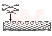 Lüftungsgitter, Stoßfänger VAN WEZEL 1614590