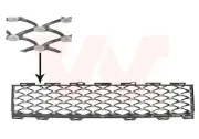 Lüftungsgitter, Stoßfänger VAN WEZEL 1614599