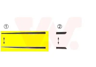 Zier-/Schutzleiste, Tür vorne links VAN WEZEL 1620427 Bild Zier-/Schutzleiste, Tür vorne links VAN WEZEL 1620427