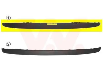 Blende, Stoßfänger hinten VAN WEZEL 1620550 Bild Blende, Stoßfänger hinten VAN WEZEL 1620550