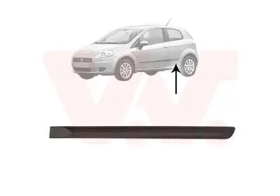 Zier-/Schutzleiste, Tür hinten links VAN WEZEL 1624425