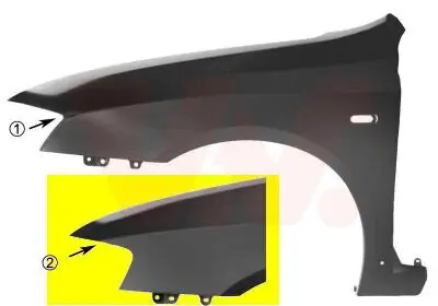 Kotflügel vorne rechts VAN WEZEL 1626656