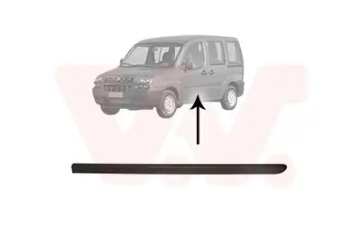 Zier-/Schutzleiste, Tür hinten links VAN WEZEL 1636425 Bild Zier-/Schutzleiste, Tür hinten links VAN WEZEL 1636425