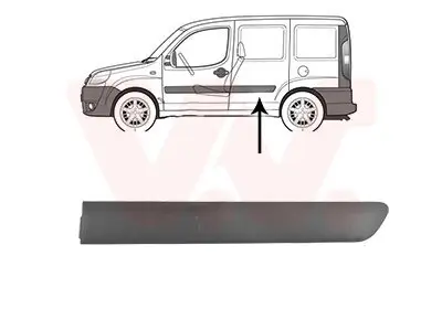 Zier-/Schutzleiste, Tür hinten links VAN WEZEL 1637425 Bild Zier-/Schutzleiste, Tür hinten links VAN WEZEL 1637425