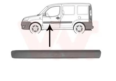 Zier-/Schutzleiste, Tür vorne links VAN WEZEL 1637427 Bild Zier-/Schutzleiste, Tür vorne links VAN WEZEL 1637427