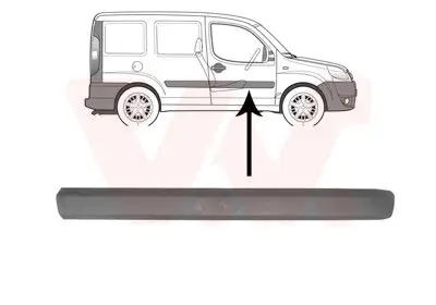 Zier-/Schutzleiste, Tür vorne rechts VAN WEZEL 1637428 Bild Zier-/Schutzleiste, Tür vorne rechts VAN WEZEL 1637428