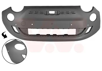 Stoßfänger vorne VAN WEZEL 1648575 Bild Stoßfänger vorne VAN WEZEL 1648575