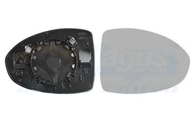 Spiegelglas, Außenspiegel rechts VAN WEZEL 1648832