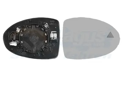 Spiegelglas, Außenspiegel rechts VAN WEZEL 1648836 Bild Spiegelglas, Außenspiegel rechts VAN WEZEL 1648836