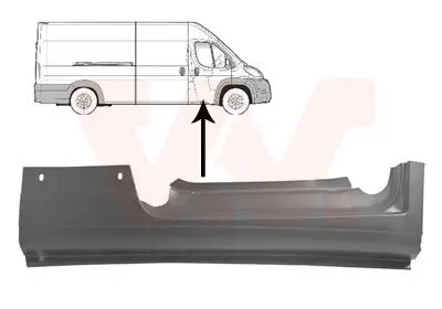 Einstiegsblech rechts VAN WEZEL 1651102