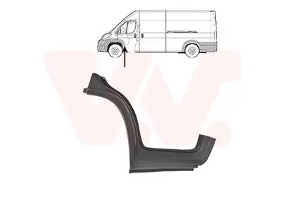 Einstiegsblech links VAN WEZEL 1651103