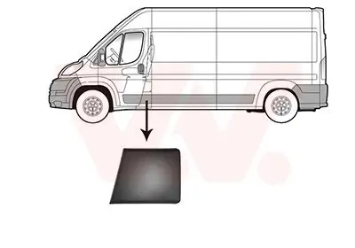 Zier-/Schutzleiste, Seitenwand vorne links B-Säule VAN WEZEL 1651405