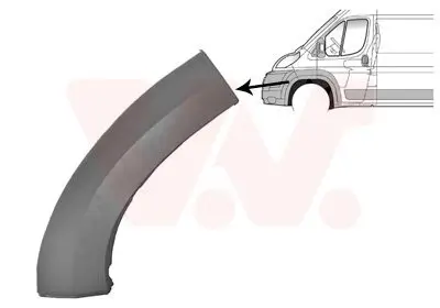 Zier-/Schutzleiste, Stoßfänger vorne links VAN WEZEL 1651521 Bild Zier-/Schutzleiste, Stoßfänger vorne links VAN WEZEL 1651521