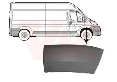 Zier-/Schutzleiste, Kotflügel vorne rechts VAN WEZEL 1651524
