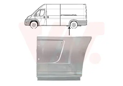 Seitenwand hinten links vor der Achse VAN WEZEL 1652141 Bild Seitenwand hinten links vor der Achse VAN WEZEL 1652141