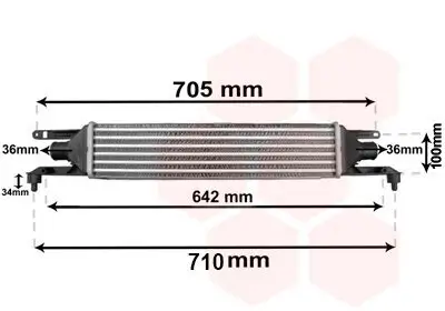 Ladeluftkühler VAN WEZEL 17004320 Bild Ladeluftkühler VAN WEZEL 17004320