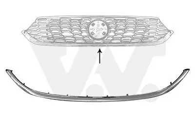 Zier-/Schutzleiste, Kühlergitter VAN WEZEL 1717518 Bild Zier-/Schutzleiste, Kühlergitter VAN WEZEL 1717518