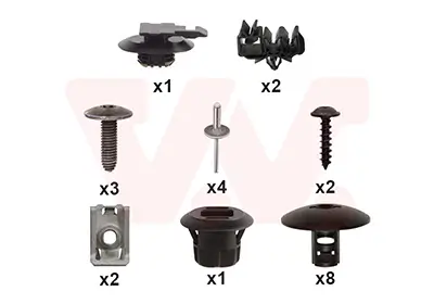 Montagesatz, Stoßfänger hinten VAN WEZEL 1728793