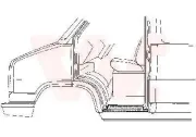 Einstiegsblech rechts VAN WEZEL 1745102