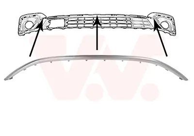 Zier-/Schutzleiste, Kühlergitter VAN WEZEL 1766519