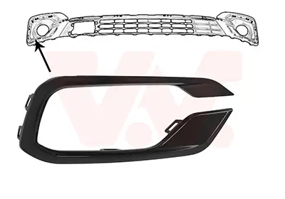 Blende, Stoßfänger vorne rechts VAN WEZEL 1766584 Bild Blende, Stoßfänger vorne rechts VAN WEZEL 1766584