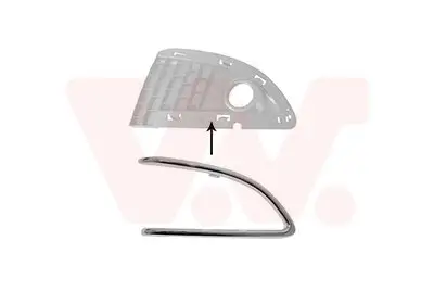 Lüftungsgitter, Stoßfänger vorne rechts VAN WEZEL 1779596