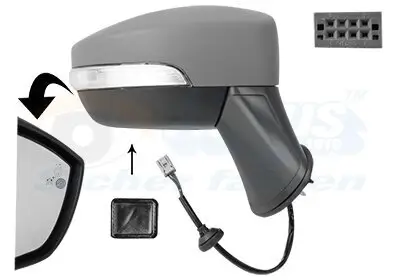 Außenspiegel rechts VAN WEZEL 1802826