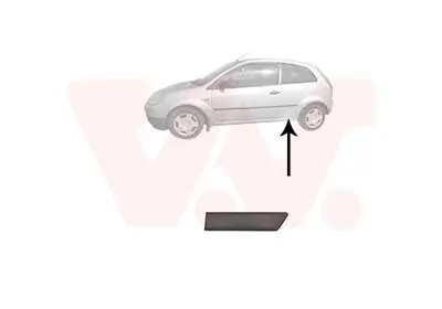 Zier-/Schutzleiste, Seitenwand hinten links VAN WEZEL 1806429