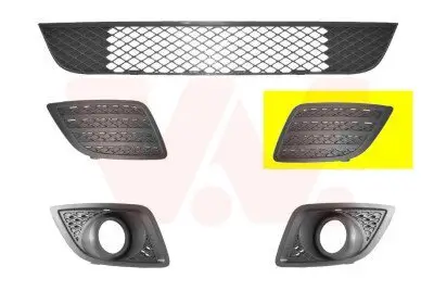 Lüftungsgitter, Stoßfänger vorne links VAN WEZEL 1806591