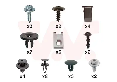 Montagesatz, Stoßfänger vorne VAN WEZEL 1807794 Bild Montagesatz, Stoßfänger vorne VAN WEZEL 1807794
