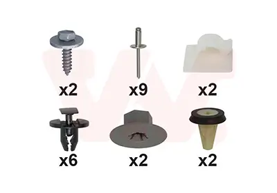 Montagesatz, Stoßfänger hinten VAN WEZEL 1809793