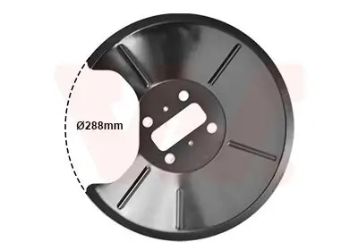 Spritzblech, Bremsscheibe Hinterachse rechts VAN WEZEL 1825372