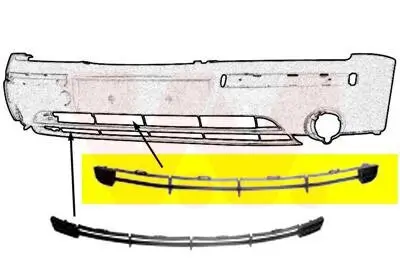 Lüftungsgitter, Stoßfänger vorne VAN WEZEL 1828590 Bild Lüftungsgitter, Stoßfänger vorne VAN WEZEL 1828590