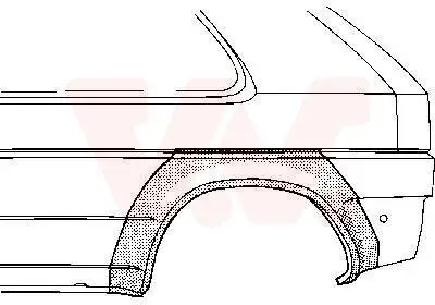 Seitenwand hinten links VAN WEZEL 1837145