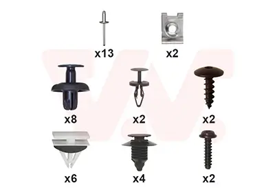 Montagesatz, Stoßfänger hinten VAN WEZEL 1853793 Bild Montagesatz, Stoßfänger hinten VAN WEZEL 1853793