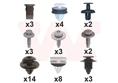 Montagesatz, Kotflügel vorne links vorne rechts VAN WEZEL 1853796