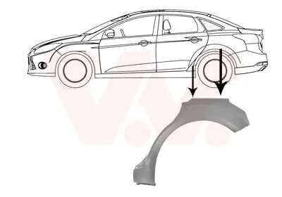 Seitenwand hinten links VAN WEZEL 1863147