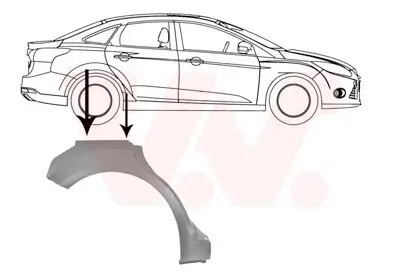 Seitenwand hinten rechts VAN WEZEL 1863148 Bild Seitenwand hinten rechts VAN WEZEL 1863148