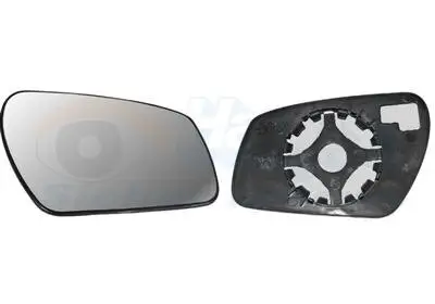 Spiegelglas, Außenspiegel rechts VAN WEZEL 1863832