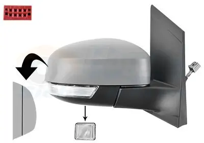 Außenspiegel rechts VAN WEZEL 1866828