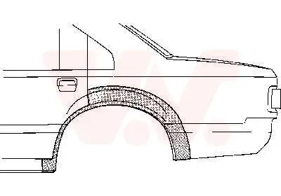 Seitenwand hinten rechts VAN WEZEL 1876148