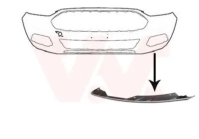Spoiler vorne links VAN WEZEL 1883501