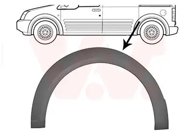 Verbreiterung, Kotflügel hinten links VAN WEZEL 1884523