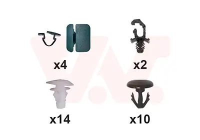 Montagesatz, Motorhaube vorne VAN WEZEL 1906797 Bild Montagesatz, Motorhaube vorne VAN WEZEL 1906797