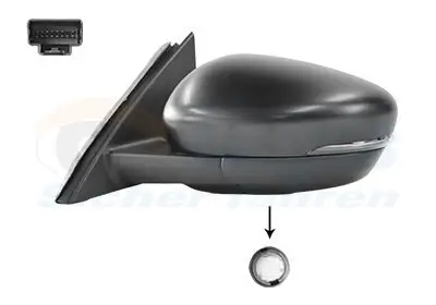 Außenspiegel links VAN WEZEL 1908815 Bild Außenspiegel links VAN WEZEL 1908815