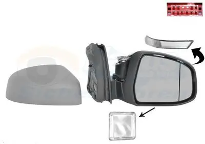 Außenspiegel rechts VAN WEZEL 1945828 Bild Außenspiegel rechts VAN WEZEL 1945828