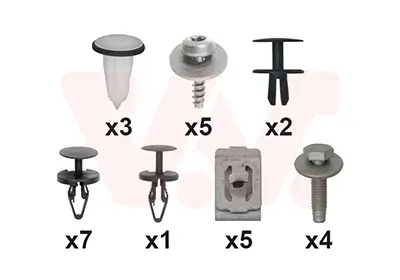 Montagesatz, Kotflügel vorne links vorne rechts VAN WEZEL 1949796 Bild Montagesatz, Kotflügel vorne links vorne rechts VAN WEZEL 1949796